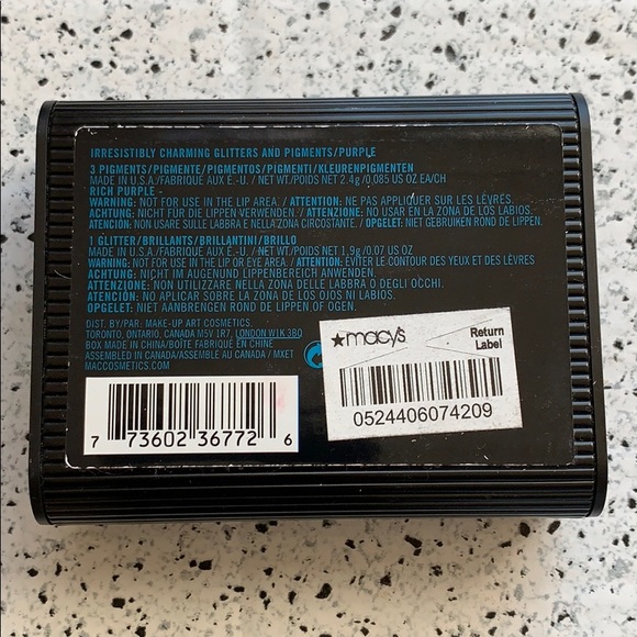 NWT MAC Cosmetics Purple Irresistibly Charming Gli - Picture 6 of 8